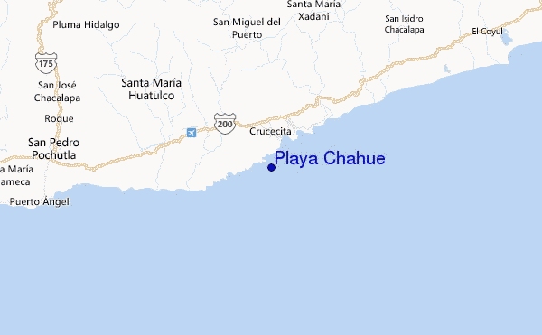 Playa Chahue Location Map