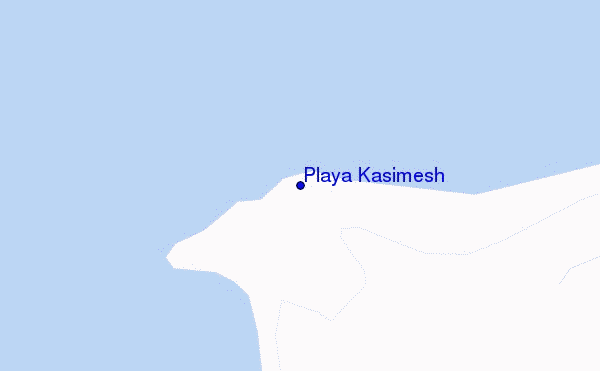 mapa de ubicación de Playa Kasimesh