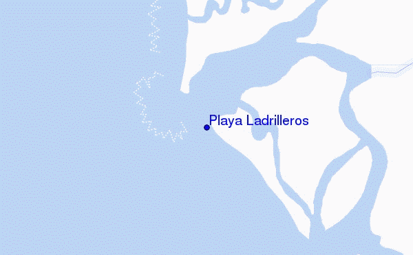 mapa de ubicación de Playa Ladrilleros