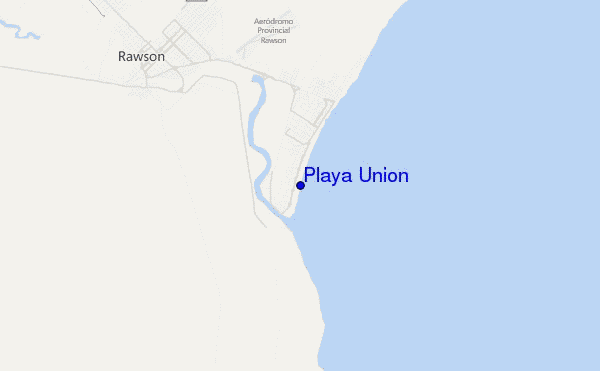 mapa de ubicación de Playa Union