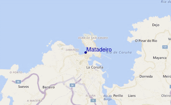 mapa de ubicación de Matadeiro