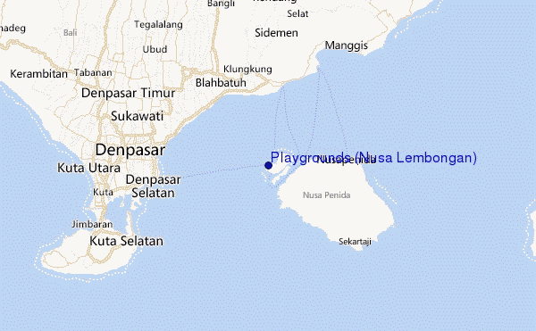 Playgrounds (Nusa Lembongan) Location Map