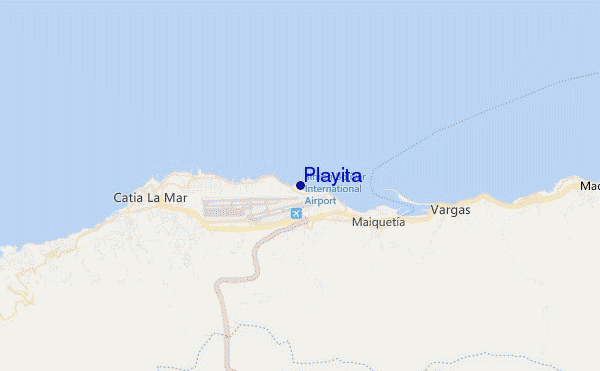 mapa de ubicación de Playita