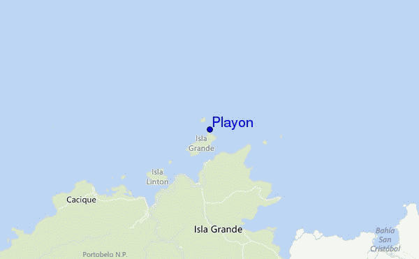 mapa de ubicación de Playon