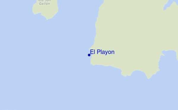 mapa de ubicación de El Playon
