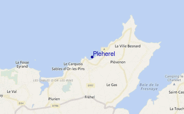 mapa de ubicación de Pleherel