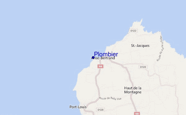 mapa de ubicación de Plombier