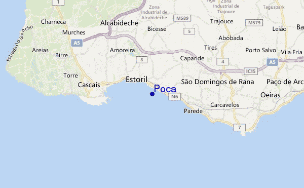 mapa de ubicación de Poca