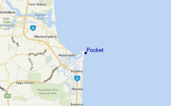 mapa de ubicación de Pocket