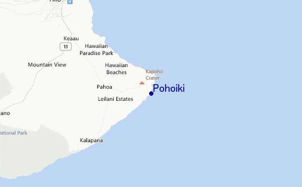 Pohoiki Location Map