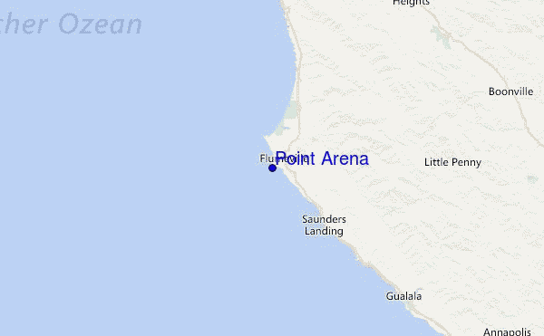 Point Arena Location Map