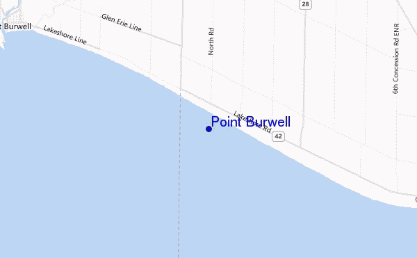 mapa de ubicación de Point Burwell