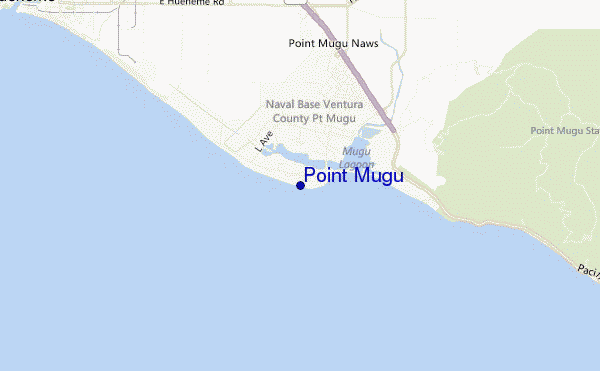 mapa de ubicación de Point Mugu