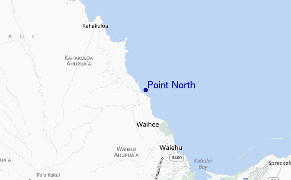 mapa de ubicación de Point North