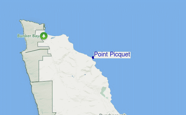 mapa de ubicación de Point Picquet