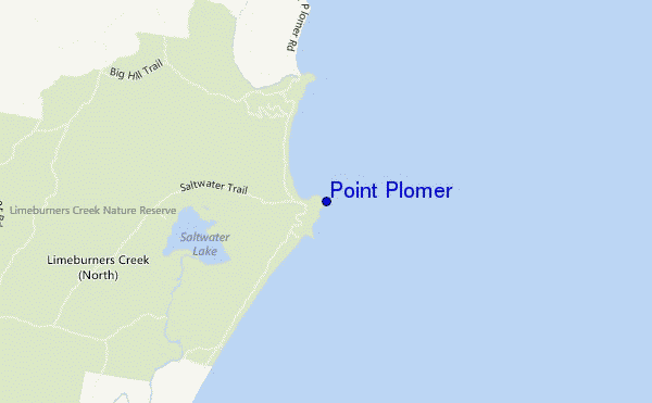 mapa de ubicación de Point Plomer
