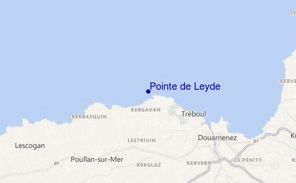 mapa de ubicación de Pointe de Leyde