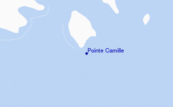 mapa de ubicación de Pointe Camille
