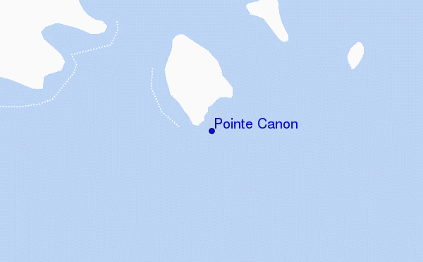 mapa de ubicación de Pointe Canon