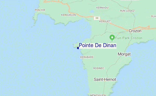 mapa de ubicación de Pointe De Dinan
