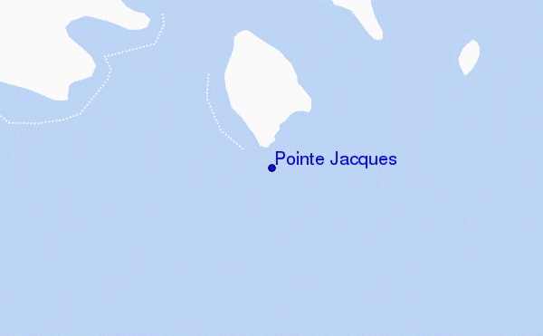 mapa de ubicación de Pointe Jacques