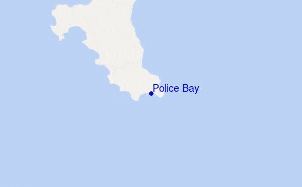 mapa de ubicación de Police Bay