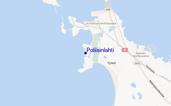 mapa de ubicación de Poliisinlahti
