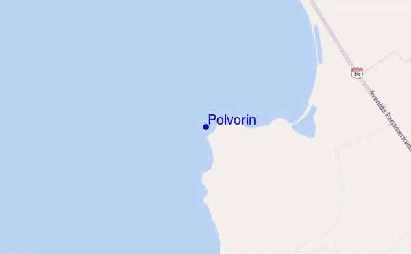 mapa de ubicación de Polvorin