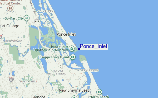 mapa de ubicación de Ponce_Inlet