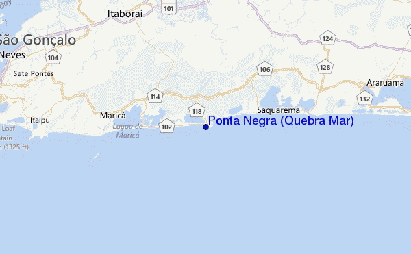 Ponta Negra (Quebra Mar) Location Map