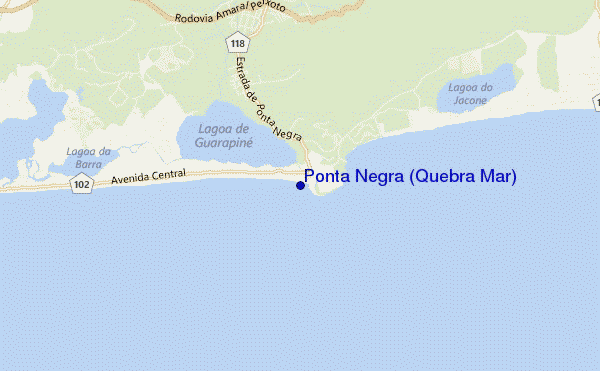 mapa de ubicación de Ponta Negra (Quebra Mar)