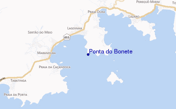 mapa de ubicación de Ponta do Bonete