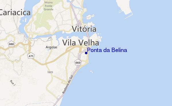 mapa de ubicación de Ponta da Belina
