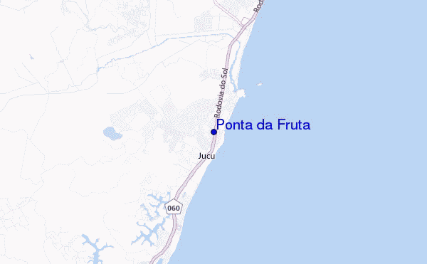 mapa de ubicación de Ponta da Fruta