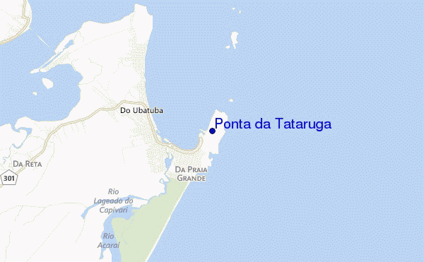 mapa de ubicación de Ponta da Tataruga