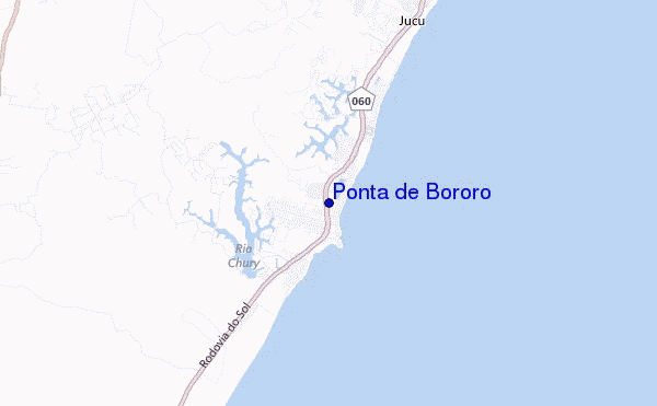mapa de ubicación de Ponta de Bororo
