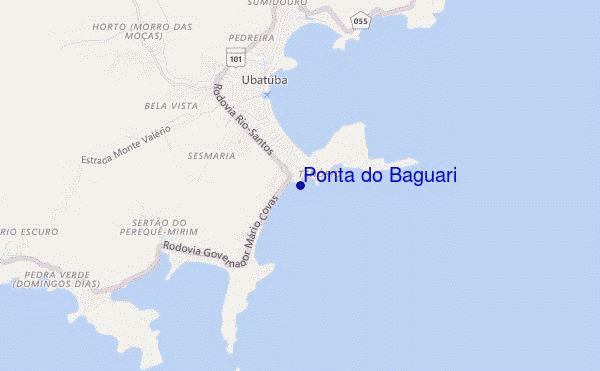mapa de ubicación de Ponta do Baguari
