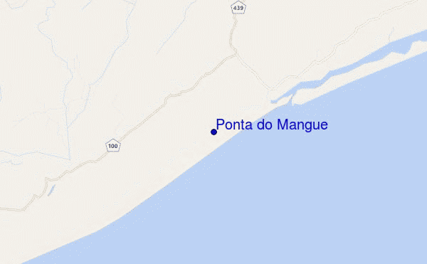 mapa de ubicación de Ponta do Mangue