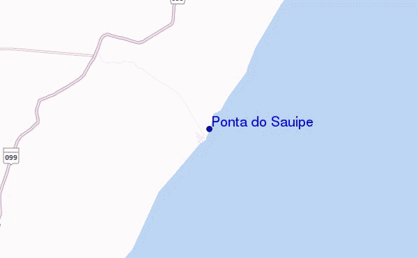 mapa de ubicación de Ponta do Sauipe