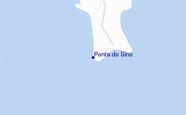 mapa de ubicación de Ponta do Sino