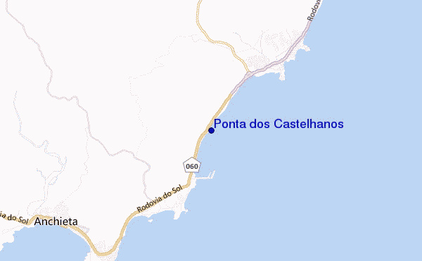 mapa de ubicación de Ponta dos Castelhanos