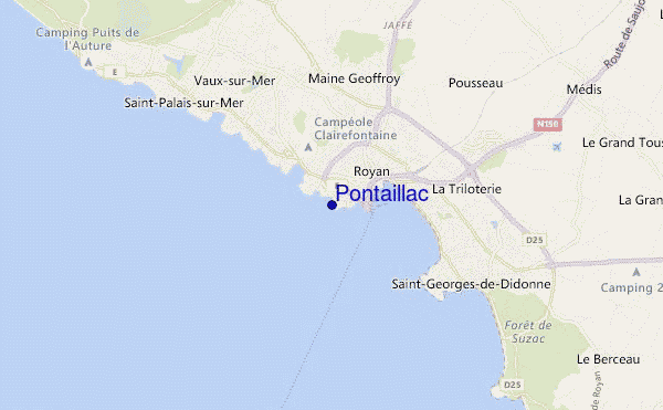 mapa de ubicación de Pontaillac