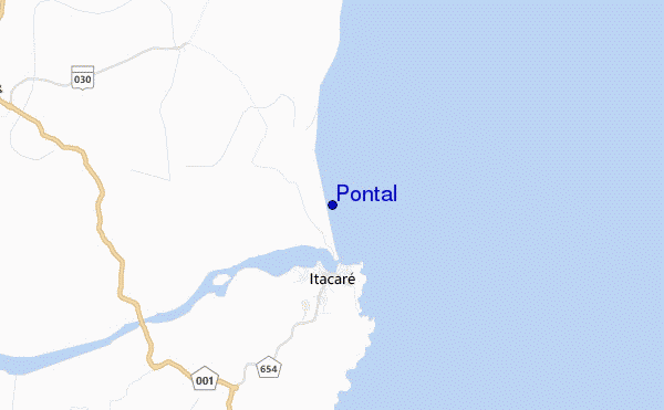 mapa de ubicación de Pontal