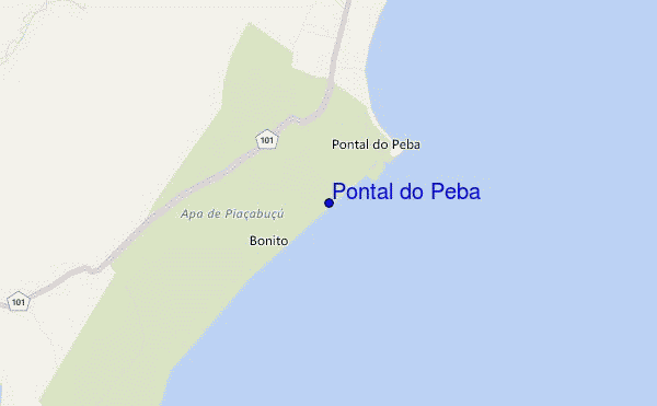 mapa de ubicación de Pontal do Peba
