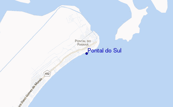 mapa de ubicación de Pontal do Sul