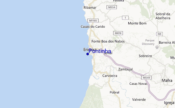 mapa de ubicación de Pontinha