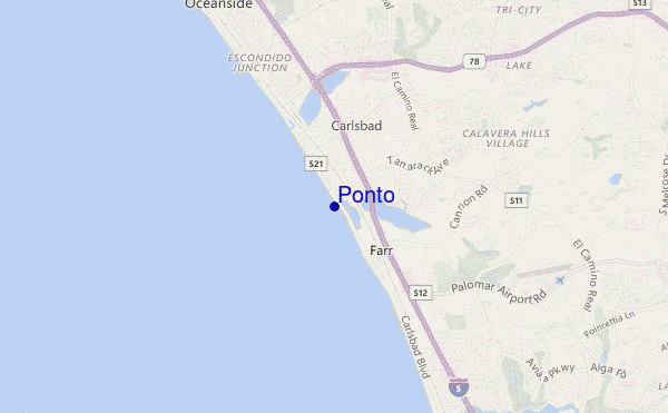 mapa de ubicación de Ponto