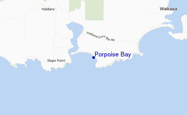 mapa de ubicación de Porpoise Bay