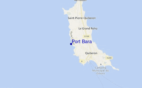 mapa de ubicación de Port Bara