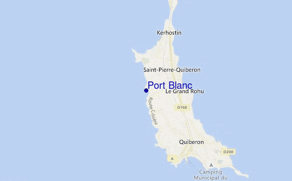 mapa de ubicación de Port Blanc